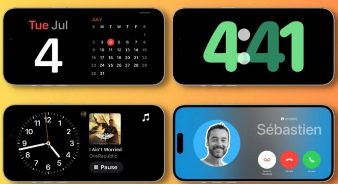 宜黄苹果手机维修分享iOS17横屏充电待机显示有什么好处 